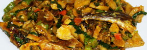 Okra Plantain Porridge